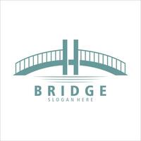 Brücke Logo Vorlage Illustration Design vektor