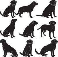 Labrador-Retriever-Silhouette vektor