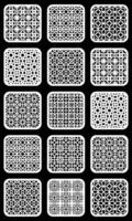 geometrisch und einfach Muster zum Hintergrund, Dekoration, Tafel, zum cnc Schneiden vektor