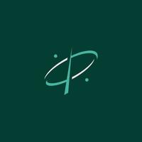 ein Logo mit den Initialen des Buchstabens p, modernes und professionelles medizinisches Design 1 vektor