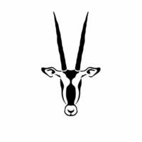 impala symbol logotyp. tatuering design. stencil dekal illustration vektor