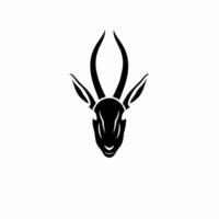 impala symbol logotyp. tatuering design. stencil dekal illustration vektor