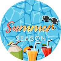 Typografisches Poster der Sommersaison vektor