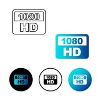abstrakte HD 1080 Symbolabbildung vektor