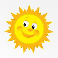 Vektor glückliche Sonne Vektorgrafiken