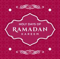 Ramadan Kareem Greeting Card und Hintergrund islamisch mit arabischem Muster vektor