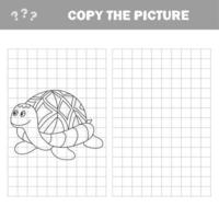 Cartoon-Schildkröte. skizziert. Vektor-Illustration vektor