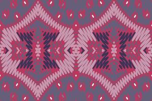 peruanisch Muster nahtlos australisch Ureinwohner Muster Motiv Stickerei, Ikat Stickerei Design zum drucken einheimisch Kunst Ureinwohner Kunst Muster Blumen- kurti Mogul Rand vektor
