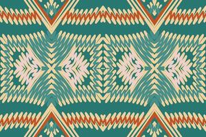 peruanisch Muster nahtlos australisch Ureinwohner Muster Motiv Stickerei, Ikat Stickerei Design zum drucken skandinavisch Muster Saree ethnisch Geburt Zigeuner Muster vektor