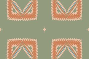 Punjabi Muster nahtlos skandinavisch Muster Motiv Stickerei, Ikat Stickerei Design zum drucken Tapisserie Blumen- Kimono wiederholen Muster Schnürung Spanisch Motiv vektor