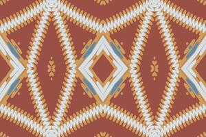 Punjabi Muster nahtlos skandinavisch Muster Motiv Stickerei, Ikat Stickerei Design zum drucken skandinavisch Muster Saree ethnisch Geburt Zigeuner Muster vektor