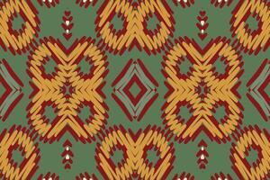 Churidar Muster nahtlos Bandana drucken Seide Motiv Stickerei, Ikat Stickerei Design zum drucken skandinavisch Muster Saree ethnisch Geburt Zigeuner Muster vektor