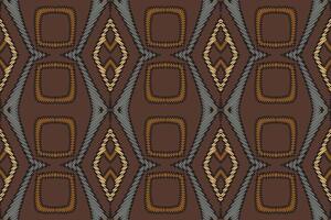 Dhoti Muster nahtlos australisch Ureinwohner Muster Motiv Stickerei, Ikat Stickerei Design zum drucken Rand Stickerei uralt Ägypten vektor
