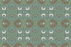 platz Muster nahtlos skandinavisch Muster Motiv Stickerei, Ikat Stickerei Design zum drucken endlos Arabeske Stoff dupatta Schal Bandana drucken Seide Kurta Männer vektor