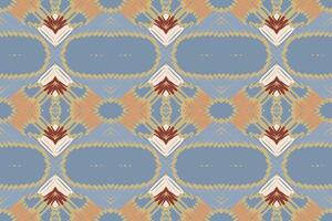 Banarasi Muster nahtlos australisch Ureinwohner Muster Motiv Stickerei, Ikat Stickerei Design zum drucken endlos Arabeske Stoff dupatta Schal Bandana drucken Seide Kurta Männer vektor