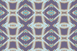 Banarasi Muster nahtlos australisch Ureinwohner Muster Motiv Stickerei, Ikat Stickerei Design zum drucken Muster Jahrgang Blume Volk navajo Patchwork Muster vektor