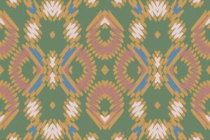 Motiv Folklore Muster nahtlos einheimisch amerikanisch, Motiv Stickerei, Ikat Stickerei Design zum drucken skandinavisch Muster Saree ethnisch Geburt Zigeuner Muster vektor