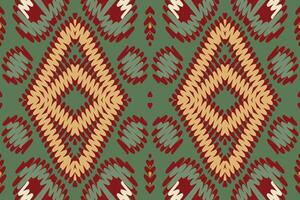 Seide Stoff Patola Sari Muster nahtlos einheimisch amerikanisch, Motiv Stickerei, Ikat Stickerei Design zum drucken endlos Arabeske Stoff dupatta Schal Bandana drucken Seide Kurta Männer vektor