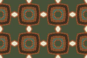 Patchwork Muster nahtlos australisch Ureinwohner Muster Motiv Stickerei, Ikat Stickerei Design zum drucken skandinavisch Muster Saree ethnisch Geburt Zigeuner Muster vektor