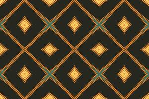 Patchwork Muster nahtlos Mogul die Architektur Motiv Stickerei, Ikat Stickerei Design zum drucken skandinavisch Muster Saree ethnisch Geburt Zigeuner Muster vektor