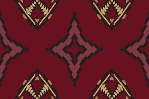 Barock Muster nahtlos einheimisch amerikanisch, Motiv Stickerei, Ikat Stickerei Design zum drucken endlos Arabeske Stoff dupatta Schal Bandana drucken Seide Kurta Männer vektor