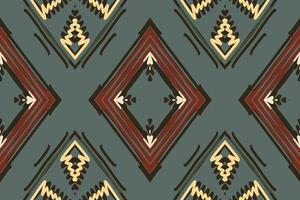 Barock Muster nahtlos skandinavisch Muster Motiv Stickerei, Ikat Stickerei Design zum drucken Muster Jahrgang Blume Volk navajo Patchwork Muster vektor