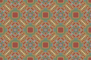 Mode Muster nahtlos australisch Ureinwohner Muster Motiv Stickerei, Ikat Stickerei Design zum drucken Krawatte Färberei Kissenbezug Sambal puri kurti Mogul die Architektur vektor