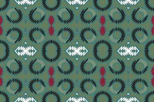 Gewebe dupatta nahtlos einheimisch amerikanisch, Motiv Stickerei, Ikat Stickerei Design zum drucken skandinavisch Muster Saree ethnisch Geburt Zigeuner Muster vektor