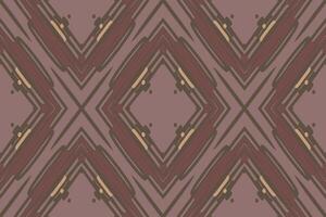 Patola Sari nahtlos australisch Ureinwohner Muster Motiv Stickerei, Ikat Stickerei Design zum drucken skandinavisch Muster Saree ethnisch Geburt Zigeuner Muster vektor