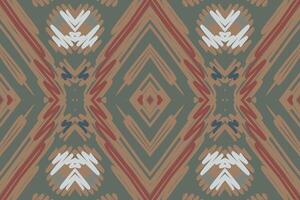 Punjabi Muster nahtlos Bandana drucken Seide Motiv Stickerei, Ikat Stickerei Design zum drucken Jacquard slawisch Muster Folklore Muster kente Arabeske vektor