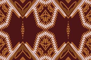 Churidar Muster nahtlos einheimisch amerikanisch, Motiv Stickerei, Ikat Stickerei Design zum drucken australisch Vorhang Muster geometrisch Kissen Modell- kurti Mogul Blumen vektor