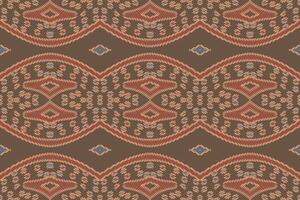 Dhoti Hose Muster nahtlos australisch Ureinwohner Muster Motiv Stickerei, Ikat Stickerei Design zum drucken skandinavisch Muster Saree ethnisch Geburt Zigeuner Muster vektor