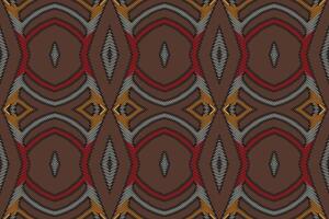 platz Muster nahtlos einheimisch amerikanisch, Motiv Stickerei, Ikat Stickerei Design zum drucken skandinavisch Muster Saree ethnisch Geburt Zigeuner Muster vektor