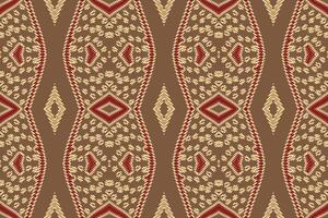 platz Muster nahtlos Bandana drucken Seide Motiv Stickerei, Ikat Stickerei Design zum drucken Muster Jahrgang Blume Volk navajo Patchwork Muster vektor