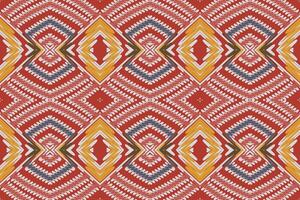 Banarasi Muster nahtlos australisch Ureinwohner Muster Motiv Stickerei, Ikat Stickerei Design zum drucken skandinavisch Muster Saree ethnisch Geburt Zigeuner Muster vektor