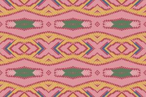 Banarasi Muster nahtlos skandinavisch Muster Motiv Stickerei, Ikat Stickerei Design zum drucken australisch Vorhang Muster geometrisch Kissen Modell- kurti Mogul Blumen vektor