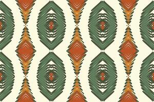 Ghagra Muster nahtlos einheimisch amerikanisch, Motiv Stickerei, Ikat Stickerei Design zum drucken Krawatte Färberei Kissenbezug Sambal puri kurti Mogul die Architektur vektor