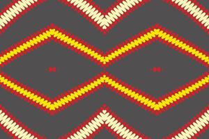 Motiv Folklore Muster nahtlos skandinavisch Muster Motiv Stickerei, Ikat Stickerei Design zum drucken Muster Jahrgang Blume Volk navajo Patchwork Muster vektor