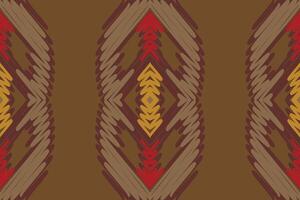 nordisch Muster nahtlos einheimisch amerikanisch, Motiv Stickerei, Ikat Stickerei Design zum drucken Muster Jahrgang Blume Volk navajo Patchwork Muster vektor