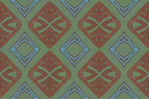 navajo Muster nahtlos einheimisch amerikanisch, Motiv Stickerei, Ikat Stickerei Design zum drucken Schal Hijab Muster Kopftuch Ikat Seide kurti Modell- Mogul Muster vektor