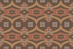 navajo Muster nahtlos einheimisch amerikanisch, Motiv Stickerei, Ikat Stickerei Design zum drucken ägyptisch Muster tibetanisch Mandala Kopftuch vektor