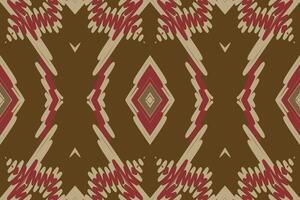 dupatta Muster nahtlos einheimisch amerikanisch, Motiv Stickerei, Ikat Stickerei Design zum drucken skandinavisch Muster Saree ethnisch Geburt Zigeuner Muster vektor