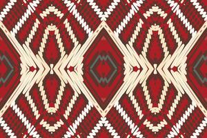 dupatta Muster nahtlos Mogul die Architektur Motiv Stickerei, Ikat Stickerei Design zum drucken skandinavisch Muster Saree ethnisch Geburt Zigeuner Muster vektor