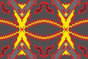 uralt Muster nahtlos australisch Ureinwohner Muster Motiv Stickerei, Ikat Stickerei Design zum drucken Muster Jahrgang Blume Volk navajo Patchwork Muster vektor