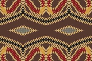 uralt Muster nahtlos Mogul die Architektur Motiv Stickerei, Ikat Stickerei Design zum drucken skandinavisch Muster Saree ethnisch Geburt Zigeuner Muster vektor