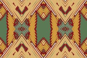 Mode Muster nahtlos einheimisch amerikanisch, Motiv Stickerei, Ikat Stickerei Design zum drucken Muster Jahrgang Blume Volk navajo Patchwork Muster vektor