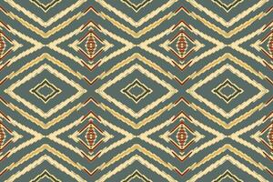 Gewebe dupatta nahtlos einheimisch amerikanisch, Motiv Stickerei, Ikat Stickerei Design zum drucken Rand Stickerei uralt Ägypten vektor