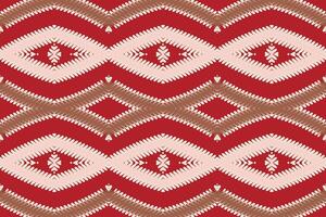 peruanisch Muster nahtlos Mogul die Architektur Motiv Stickerei, Ikat Stickerei Design zum drucken skandinavisch Muster Saree ethnisch Geburt Zigeuner Muster vektor