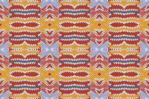 peruanisch Muster nahtlos skandinavisch Muster Motiv Stickerei, Ikat Stickerei Design zum drucken endlos Arabeske Stoff dupatta Schal Bandana drucken Seide Kurta Männer vektor