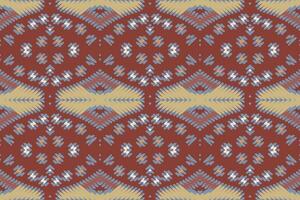 patola sari sömlös inföding amerikansk, motiv broderi, ikat broderi design för skriva ut slips färgning örngott sambal puri kurti mughal arkitektur vektor